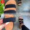 Canvas Candy-colored Straps Slippers 2021 Women Home Flip Flops Casual Shoes Slides Leopard Flat Outdoor Wild Jeans Sandals