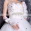 Instyles Fingerless Bridal Wedding Gloves With Beads and Pearls Ivory