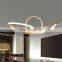 Modern Loop Shape Chandelier Decorative LED Indoor Hanging Lamp