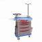 Factory Price Hospital ABSMedical Nursing Cart Emergency Trolley for Hospital