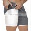Men's Workout Running 2, in 1 Double - Deck Training Gym Shorts with Pockets HIGH QUALITY 2 IN 1 FITNESS RUNNING SHORT/