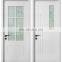 Kitchen bathroom frosted glass wooden door modern minimalist home interior door