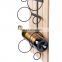 K&B wine shape wall mounted wooden wine rack wood wine storage rack with home decor