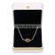 Luxury Jewelry Box for Ring Pendant Box Chain White Pu Leather Jewelry Bangle Box