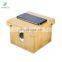 Natural Bamboo Free-Standing Toilet Paper Holder with Shelf Tray Bathroom Tissue Holder Organizer Box for Toilet Paper Storage