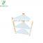 Bamboo Triangle Standing Shelf 3-Tier Storage Shelf In Bathroom