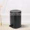 SoftStep 3 Gallon Small Slim Bathroom Trash Can Step Pedal Garbage Bin metal bin