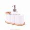 Hot Seal New design luxury household 6 pieces bamboo bathroom set