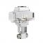 1/2 inch DN15 12V High Pressure 3 Way T Type L Type Stainless Steel Electric Motorized Electric Ball Valve