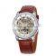 SHENHUA 9592N Lady Mechanical Wrist Watch Women Skeleton Automatic Self-Wind Watches with Rhinestone