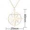 Punk Geometric Compss Necklace For Women Lover's Men Gift Tiny Round Compass Handmade Necklace Jewelry