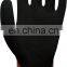 WG-310 Red Nylon Spandex Micro Foam Latex Nitrile Palm Maxi High Flex Gardening Safety Work Gloves