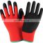 7 Gauge Warm Fluorescent Orange Acrylic Latex Palm Coated Gloves,Hand Gloves for Construction Work