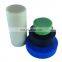 Blue color PA6 bar/ natural blue mc Nylon threaded rod