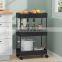 Slide Out Storage Cart Bathroom Trolley Kitchen Rolling Metal Utility Slim Cart With Wheel