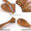 Natural Wood Utensils Kitchen Ware Cooking Utensils Set Spoons And Spatulas Wooden Spoons For Cooking Salad Fork