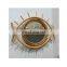 2021 Home decoration - Handmade craft rattan frame mirror - Flower frame mirror -(WS+99 GOLD DATA)
