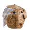 Hot Sale Delightful Woven Elephant Water Hyacinth Storage Basket with Lid Home Decoration Vietnam Supplier