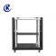 12U height 700 width 600 depth 600 black four-door small wall-mounted dual-purpose switch router cat personal office network monitoring cabinet