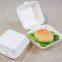 Best Selling Bagasse Takeaway Fast Food Container Disposable Biodegradable Sugarcane Hamburger Box