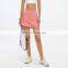 Wholesale Women's Anti-Glare Mesh Stitching Breathable Shorts Pleated Tennis Skirt Two Piece