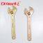 Xinda Non sparking Adjustable Wrench Copper Spanner Explosion proof tools Manufacturer