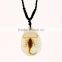 2016 Hot-selling novel gifts resin necklace with real insect