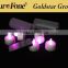 2016 Rechargeble LED tea candle light purple color mini led tea light candle