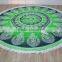 Round Beach Towels mandala peacock circle with terry