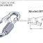 High quality Stainless steel Aisi 316 /304 Pear Shaped Quick Link Made in China Carabiner Rigging Manufacturer