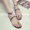 Professional women sandals 2015 flat high quality latest ladies flat sandals with CE certificate XT-DA0736