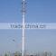 Hot dip galvanized monopole microwave gsm antenna tower