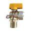 high quality aluminum handle brass gas ball valve for wholesale
