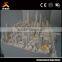 tall commercial building architectural model with LED lighting