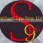 round decorative self-adhesive round embroidery patch iron on cap