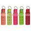 480ml 700ml fancy water glass bottle with silicone sleeve;glass water bottle