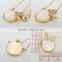 Fashion jewelry charm handmade butterfly natural shell pendant necklace P0007