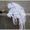 white Artificial wisteria, Artificial Wedding Wisteria,Single Stem Cheap Wisteria