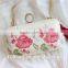 stylish fashion classical fancy print tassel pu leather clutch evening bag manufactures china