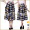 New Fashion Women printed Midi Skirts With Belt in China