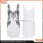Latest fashion design formal patterns OEM elegant slim white black patterns printed women bodycon dress
