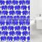 factory supply print Elephant Bright color shower curtains
