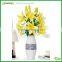 cheap artificial flower with glass vase