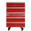 JGA Retro Style 1 Drawer 50L Mini Toolbox Refrigerator , Safe Fridge With 4 Wheels Beverage Refrigerator Showcase