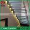 Steel glass straight stairs, steel staircase, glass stair---YUDI