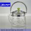 Borosiilcate pyrex hand made mouth blown glass pots 1500M