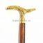 Decorative crocodile handle walking stick/Brown wood walking stick/Stylish walking stick wk1130