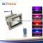 New model DLC cUL CE UL 10w color changing outdoor LED flood light with 5 years warranty