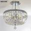 Modern Crystal Ceiling Lamp Semi Flush Crystal Ceiling Lighting Fixture MD83012 L5