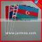 advertising 100D polyester british flags for sale with 40cm pole